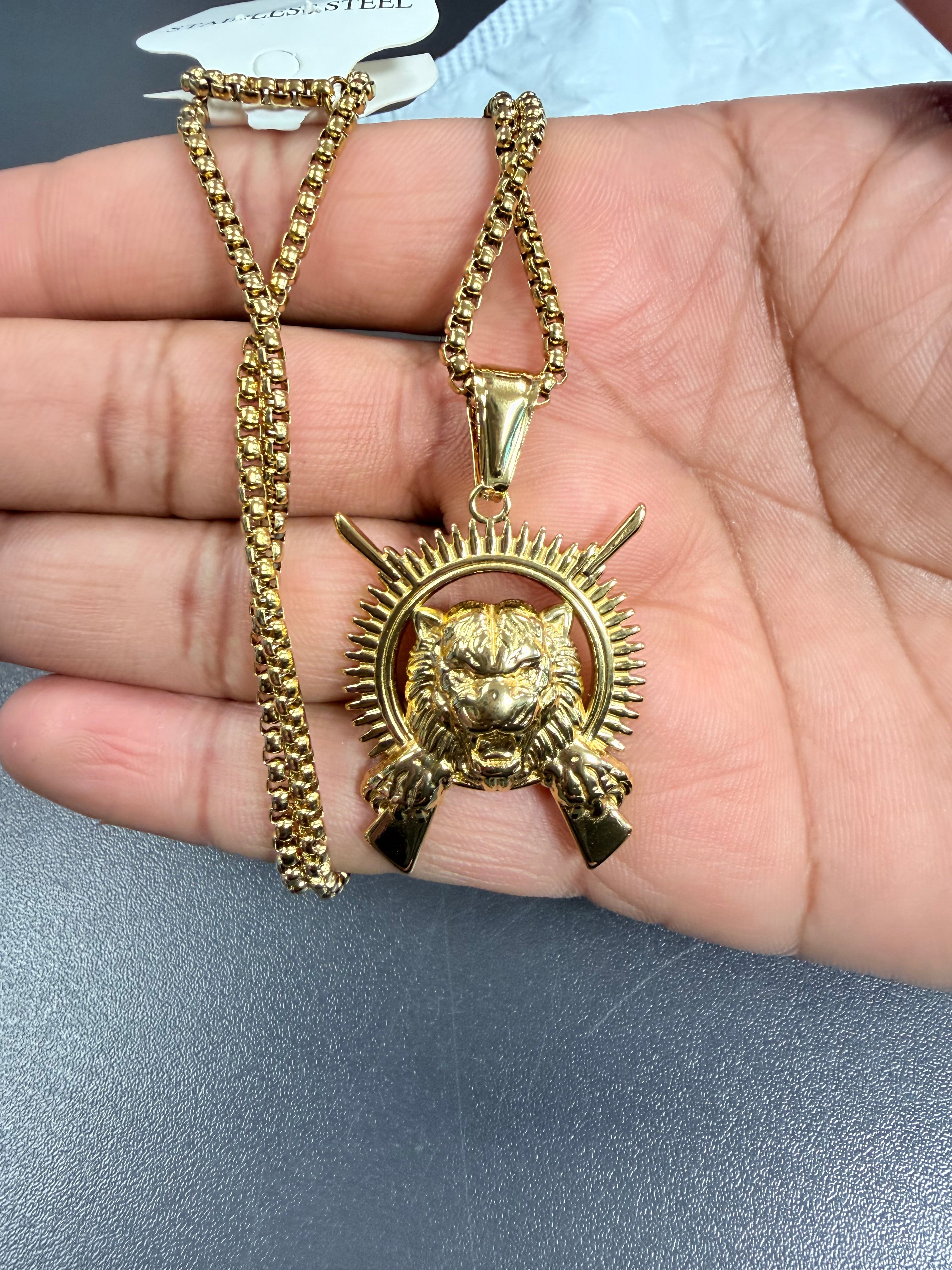 Puli kodi chain and pendant gold புலி சின்ன சங்கிலி தங்கம்
