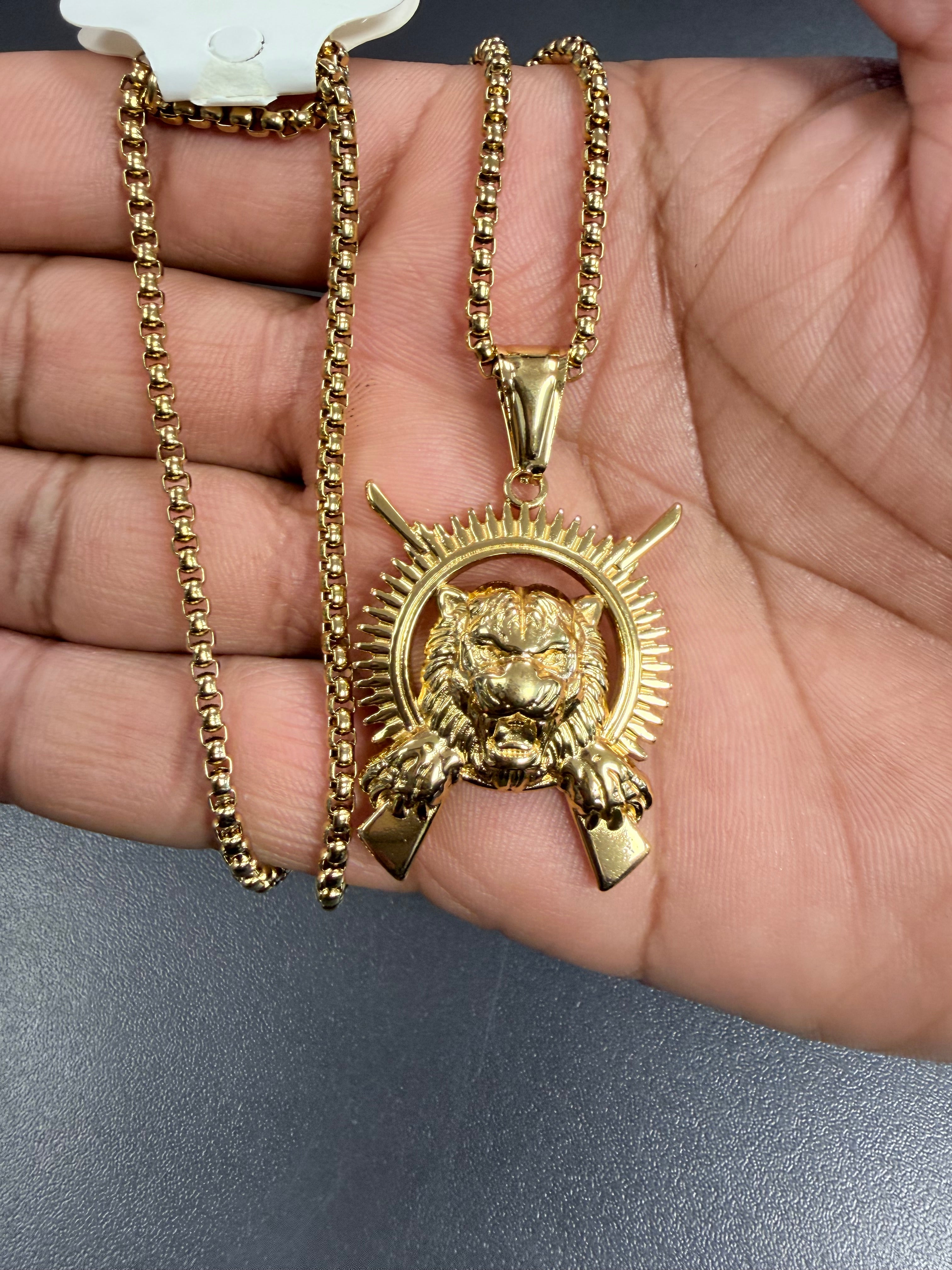 Puli kodi chain and pendant gold புலி சின்ன சங்கிலி தங்கம்