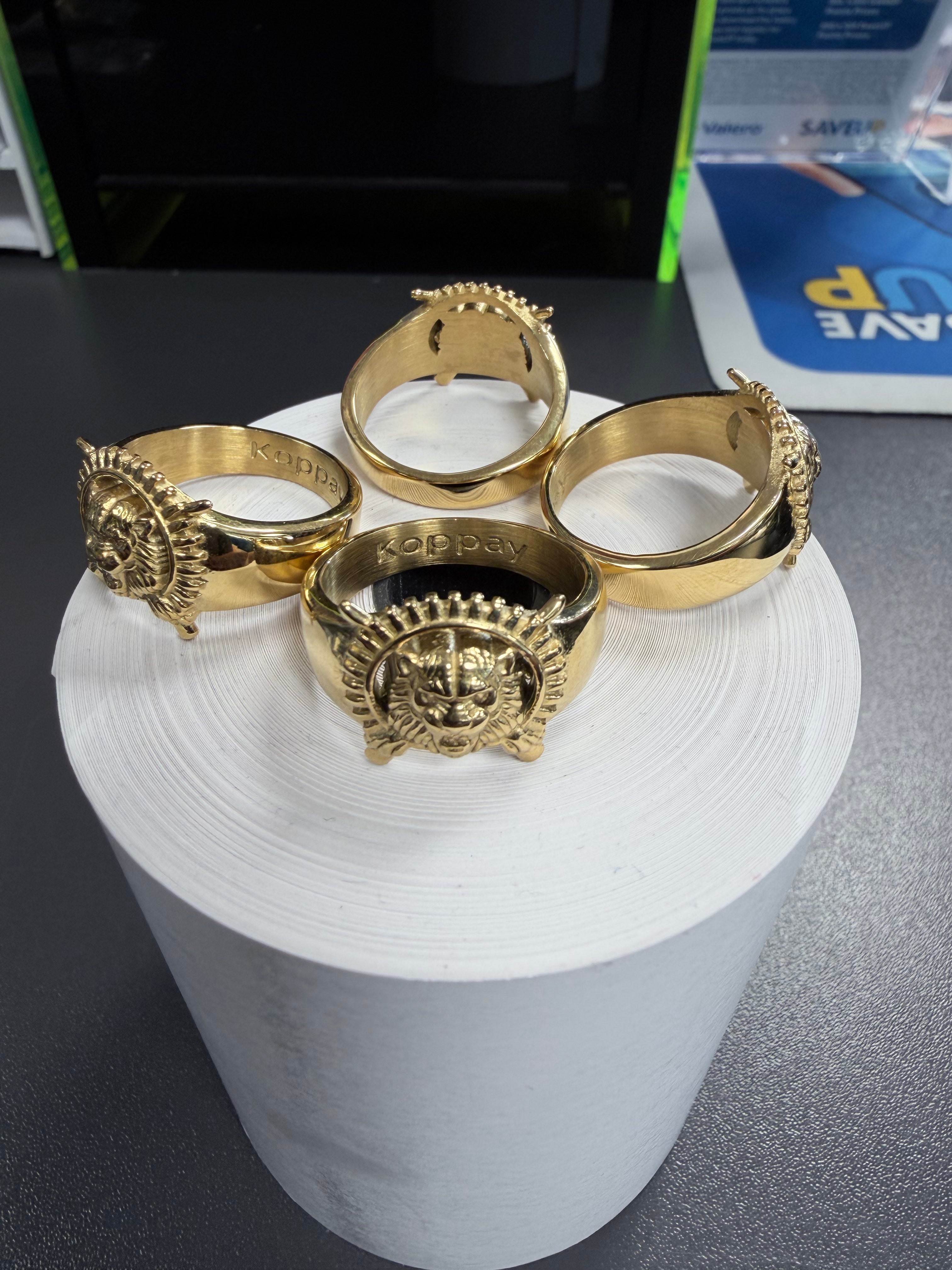 Tiger Symbol Ring gold புலி சின்ன மோதிரம்