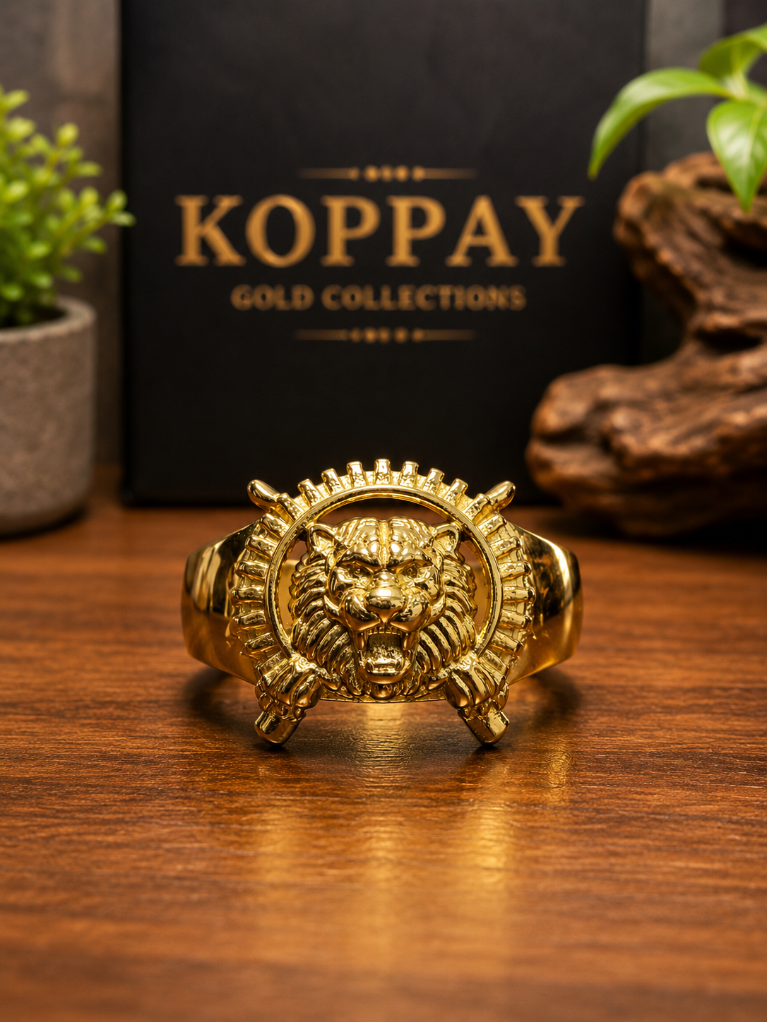 Tiger Symbol Ring gold புலி சின்ன மோதிரம்
