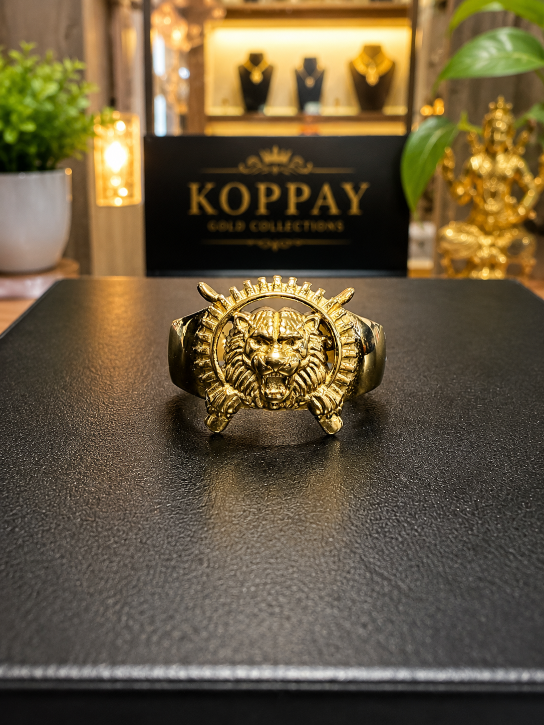 Tiger Symbol Ring gold புலி சின்ன மோதிரம்