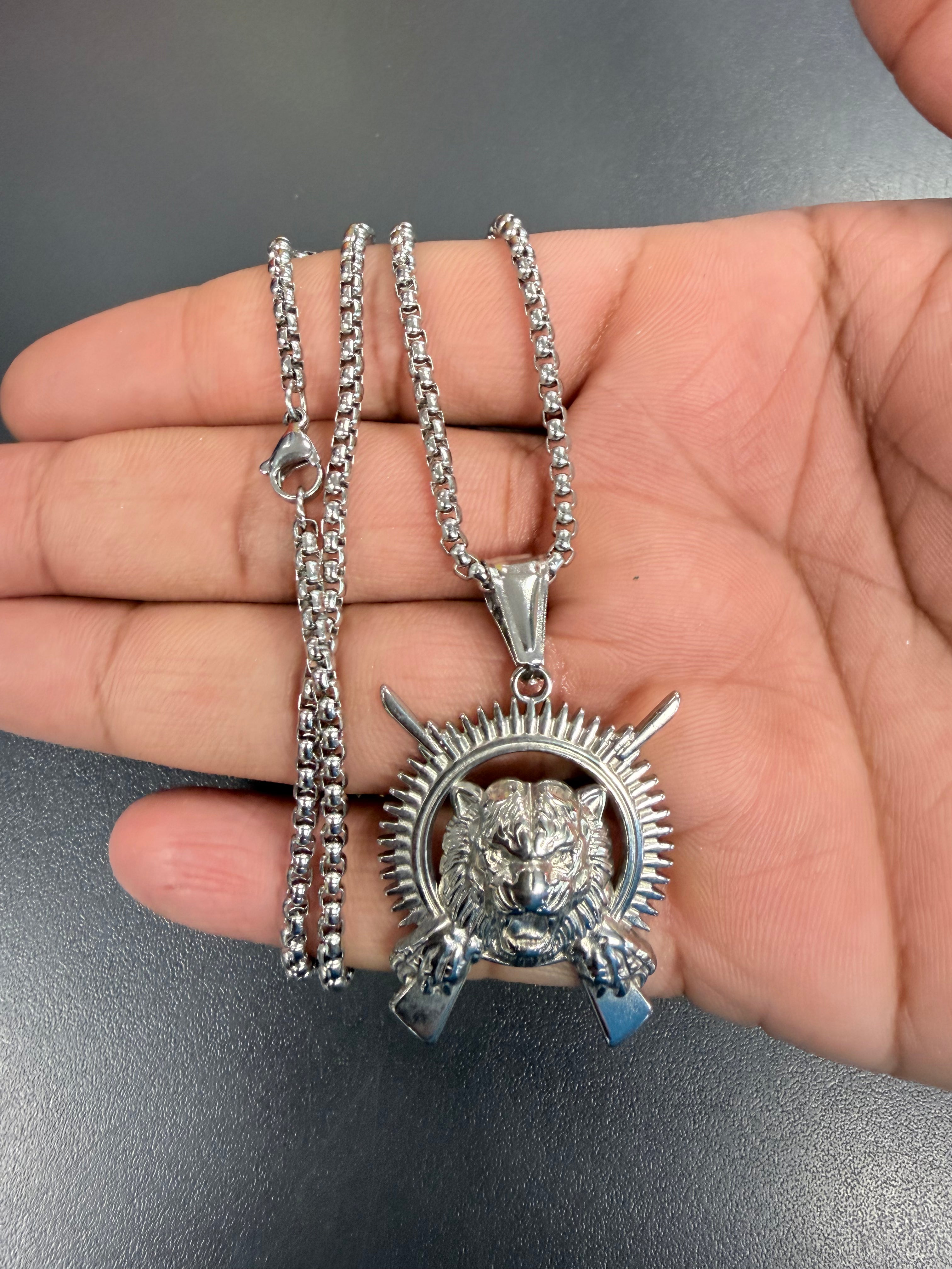 Puli kodi chain and pendant silver புலி சங்கிலி சில்வர்