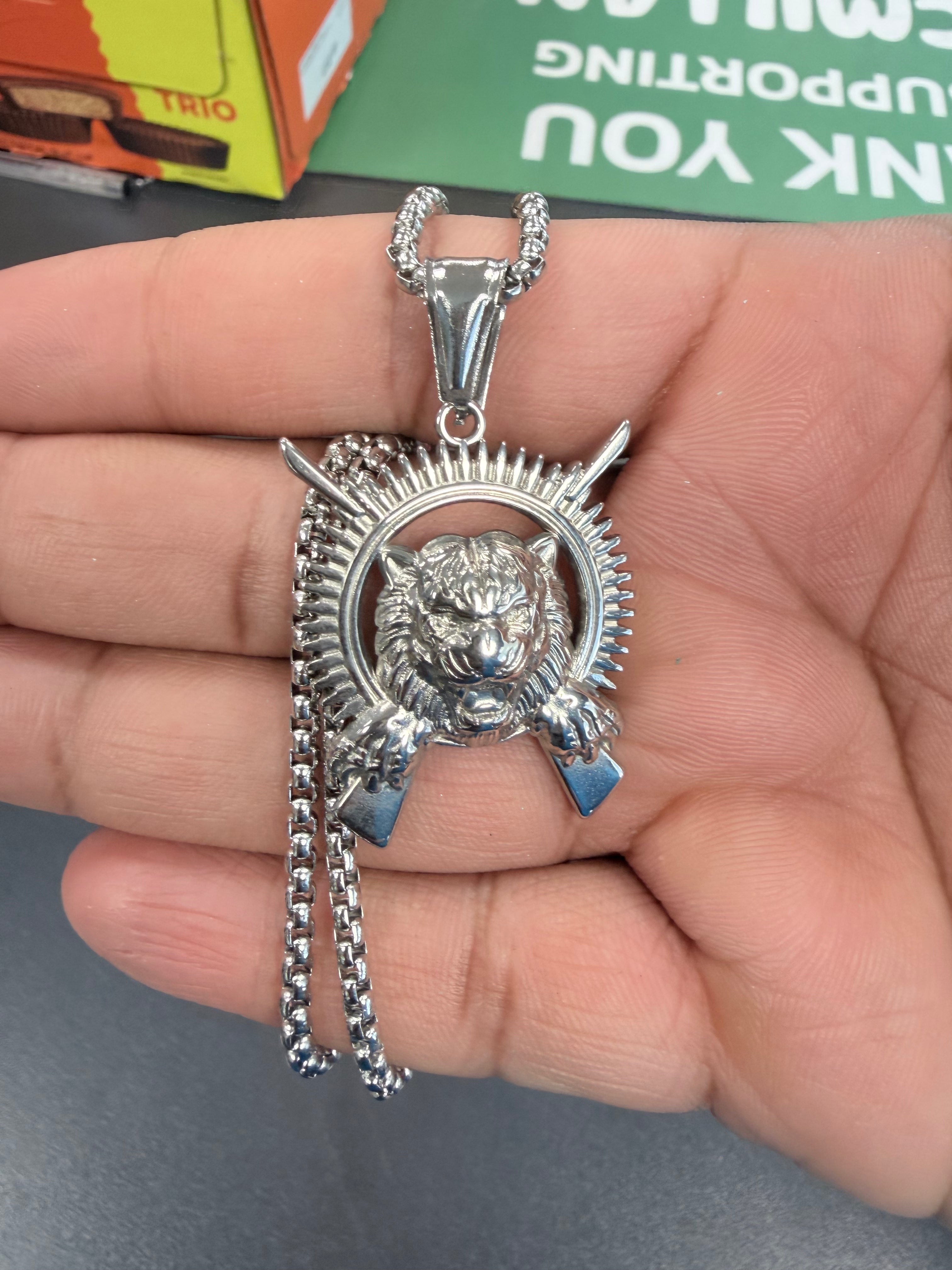 Puli kodi chain and pendant silver புலி சங்கிலி சில்வர்