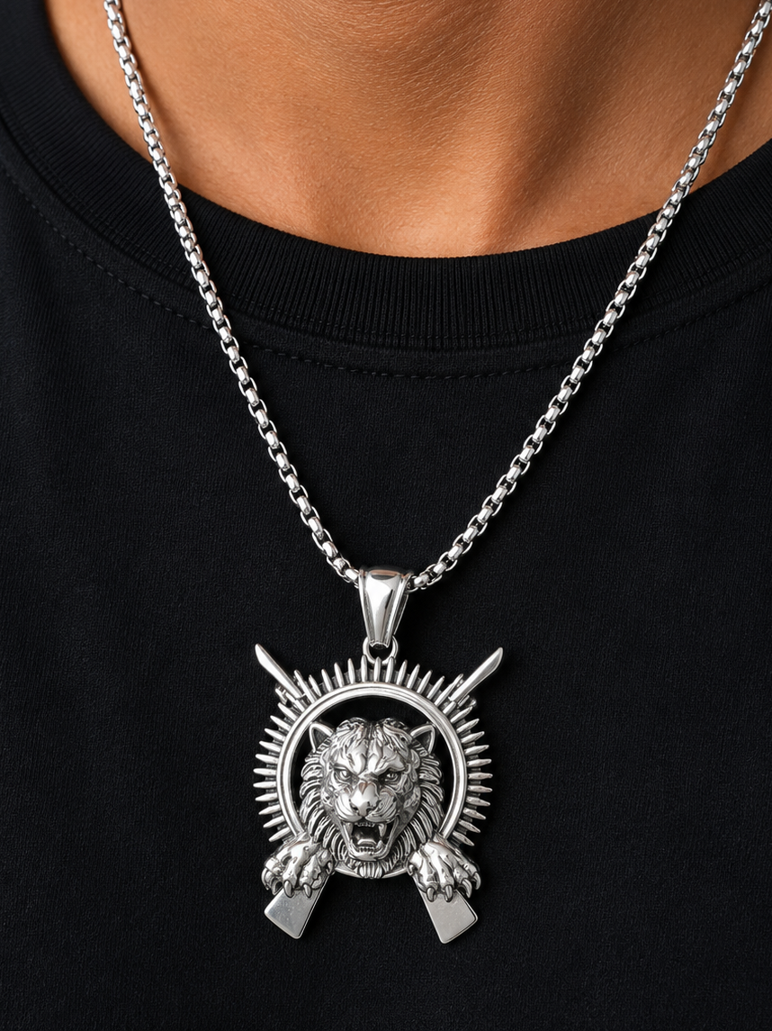 Puli kodi chain and pendant silver புலி சங்கிலி சில்வர்