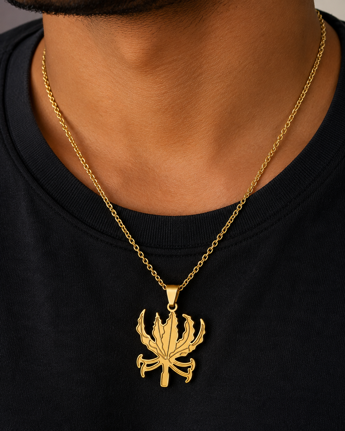 Karthigai flower pendant and chain (Gloriosa lily)கார்த்திகை பூ சங்கிலி மற்றும் pendant